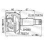 0410-KB4A47 FEBEST Шарнирный комплект, Привідний вал