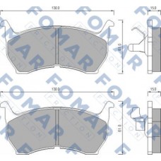 FO 438781 FOMAR Friction Комплект гальмівних колодок дисковий гальм