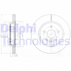 BG4190 DELPHI Гальмівний диск