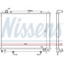 628959 NISSENS Радіатор охолодження двигуна