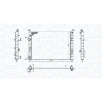 350213196300 MAGNETI MARELLI Радіатор охолодження двигуна