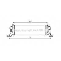 IV4132 AVA QUALITY COOLING Интеркулер