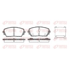 1481.02 REMSA Комплект гальмівних колодок дисковий гальм