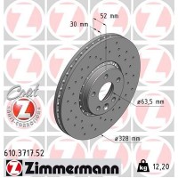 610.3717.52 ZIMMERMANN Гальмівний диск