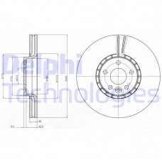 BG9085 DELPHI Гальмівний диск