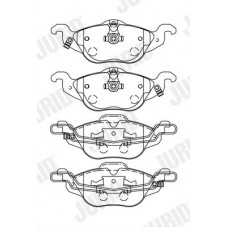 571968J JURID Комплект гальмівних колодок дисковий гальм