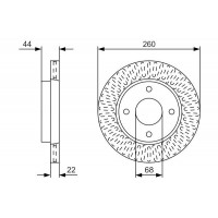 0 986 479 U54 BOSCH Гальмівний диск