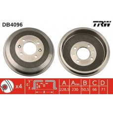 DB4096 TRW Гальмівний барабан