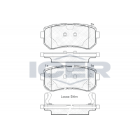 181948 ICER Комплект гальмівних колодок дисковий гальм