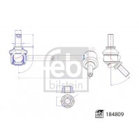 184809 FEBI BILSTEIN Тяга стійка стабілізатор