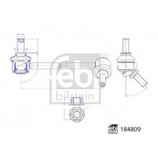 184809 FEBI BILSTEIN Тяга стійка стабілізатор