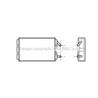 VO6041 AVA QUALITY COOLING Теплообмінник обігрів салону