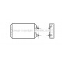 VO6041 AVA QUALITY COOLING Теплообмінник обігрів салону