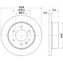 8DD 355 117-641 HELLA PAGID Гальмівний диск