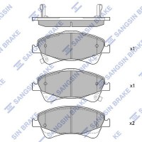 SP1580 Hi-Q Комплект гальмівних колодок дисковий гальм