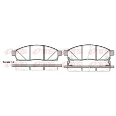 1434.02 REMSA КомплеК т гальмівних колодок, дискове гальмо