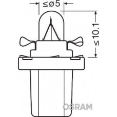2721MFX OSRAM Лампа розжарювання, oсвітіння салону