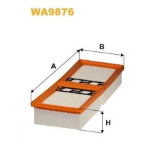 WA9876 WIX FILTERS Повітряний фільтр
