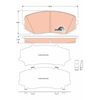 GDB3471 TRW Комплект гальмівних колодок дисковий гальм