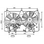 MZ7547 AVA QUALITY COOLING Вентилятор охолодження двигуна