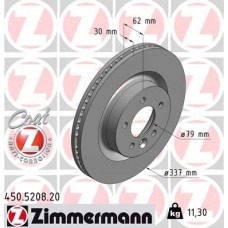 450.5208.20 ZIMMERMANN Гальмівний диск