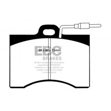 DP221 EBC Brakes КомплеК т гальмівних колодок, дискове гальмо