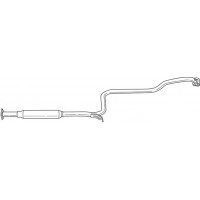 38418 SIGAM Середній глушник вихлопних газів