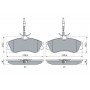 0 986 424 223 BOSCH Комплект гальмівних колодок дисковий гальм