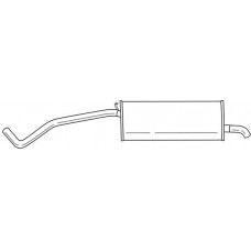 42602 SIGAM Глушник вихлопних газів кінцевий
