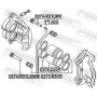 0274-R51LOWF FEBEST Напрямний болт корпус скоби гальма