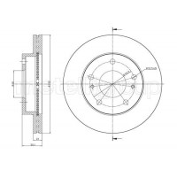 800-1098 CIFAM Гальмівний диск