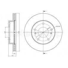 800-1098 CIFAM Гальмівний диск