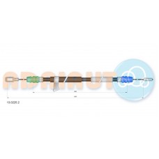 13.0225.2 ADRIAUTO Тросик, cтояночный тормоз