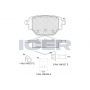 182384 ICER Комплект гальмівних колодок дисковий гальм