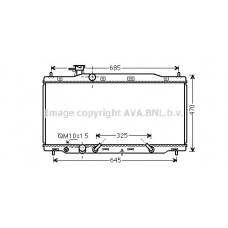 HD2269 AVA QUALITY COOLING Радіатор охолодження двигуна