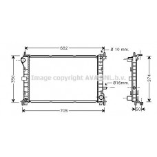 FD2379 AVA QUALITY COOLING Радіатор охолодження двигуна