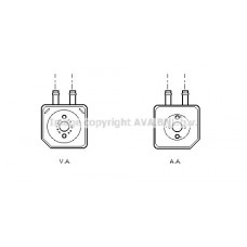 VN3086 AVA QUALITY COOLING масляний радіатор двигунне олива