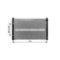DN2468 AVA QUALITY COOLING Радіатор охолодження двигуна