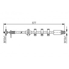 1 987 476 809 BOSCH Гальмівний шланг