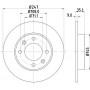 8DD 355 108-391 HELLA PAGID Гальмівний диск