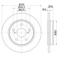 8DD 355 118-971 HELLA Гальмівний диск