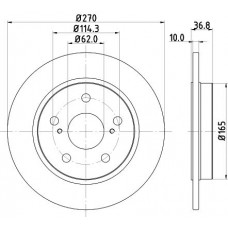 8DD 355 118-971 HELLA Гальмівний диск