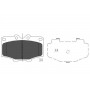 KBP-9028 KAVO PARTS Комплект гальмівних колодок дисковий гальм