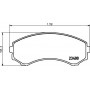 8DB 355 009-461 HELLA PAGID Комплект гальмівних колодок дисковий гальм