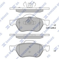 SP1414 Hi-Q Комплект гальмівних колодок дисковий гальм