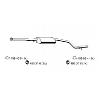 343060 ERNST Середній глушник вихлопних газів