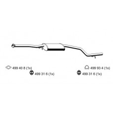 343060 ERNST Середній глушник вихлопних газів