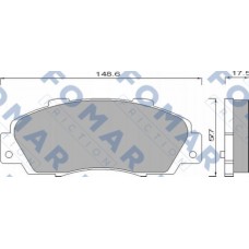 FO 488181 FOMAR Friction Комплект гальмівних колодок дисковий гальм FO 488181 FOMAR Friction Комплект гальмівних колодок дисковий гальм