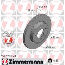 150.1288.20 ZIMMERMANN Гальмівний диск