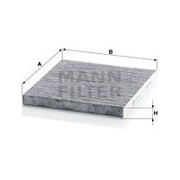 CUK 23 009 MANN-FILTER Фільтр повітря у внутрішньому просторі